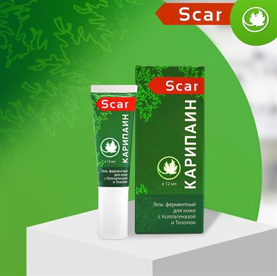 Купить Карипаин Scar гель ферментный для кожи с Коллагеназой и Тизолем ...